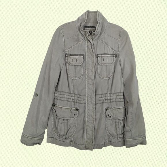 Marrakech Anthropologie Women's Sage Green Utility Army Jacket XS - Picture 4 of 9